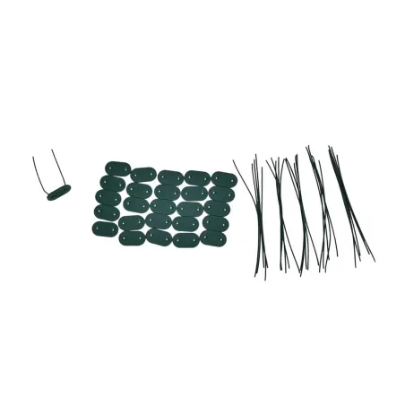 Canisse PVC occultante 1,5x5m vert - Kit fixation inclus