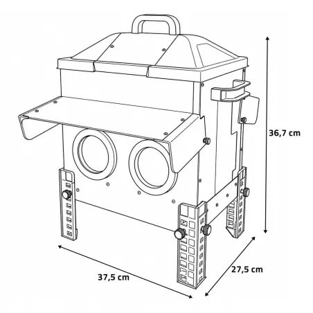 Mangeoire Robust® 16kg - Acier galvanisé anti-pluie