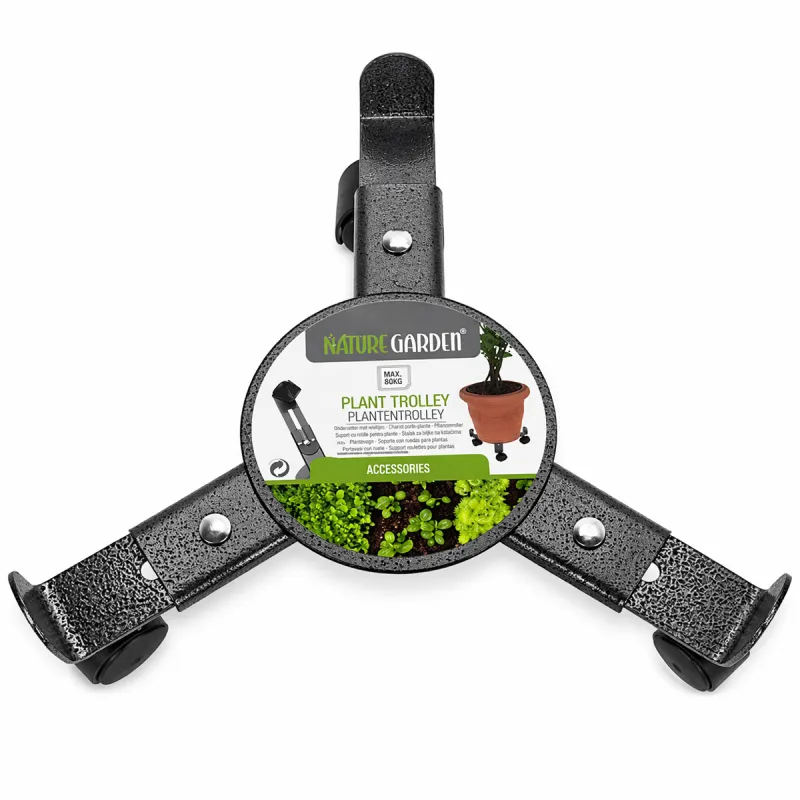 Support à roulettes pour pots 22,5-30 cm - Gris
