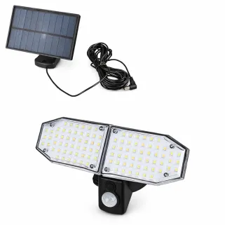 Éclairage solaire duo orientable 100 LED 1000lm