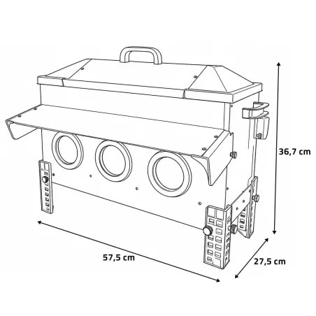 Mangeoire Robust® 24kg - Acier galvanisé anti-pluie
