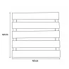 Lot de 4 dalles bois autoclave 40x40 cm - extérieur
