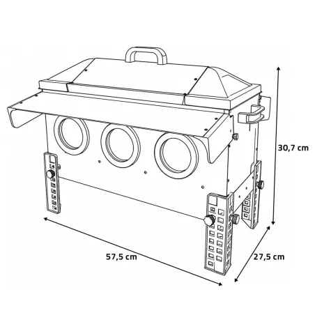 Mangeoire Robust® 18kg - Acier galvanisé anti-pluie volailles