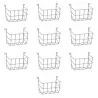 Lot de 10 râteliers à foin acier 30 cm pour lapins