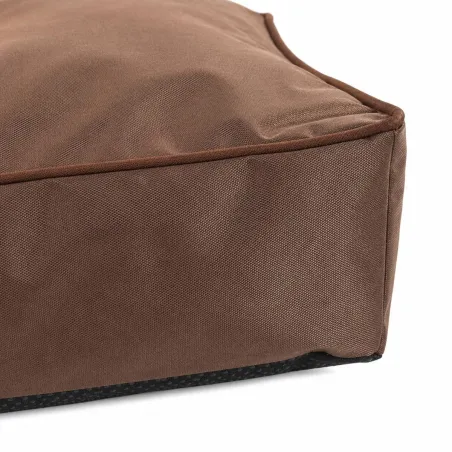 Coussin chien imperméable 90x70cm - Polyester 600D marron