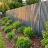 Canisse PVC double face 1,5x5m gris - Kit fixation inclus