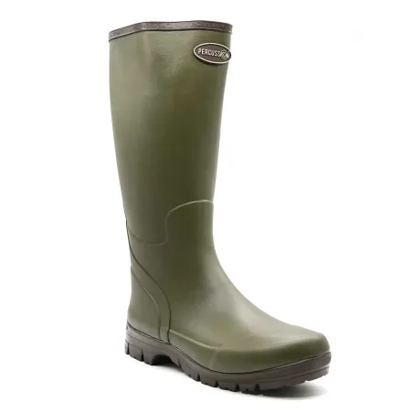 Bottes Marly kaki antidérapantes en caoutchouc naturel 37-48