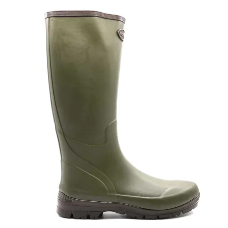 Bottes Marly kaki antidérapantes en caoutchouc naturel 37-48