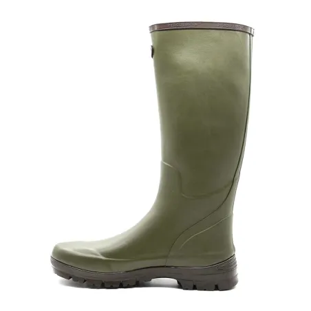 Bottes Marly kaki antidérapantes en caoutchouc naturel 37-48