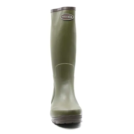 Bottes Marly kaki antidérapantes en caoutchouc naturel 37-48