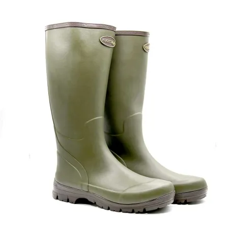 Bottes Marly kaki antidérapantes en caoutchouc naturel 37-48