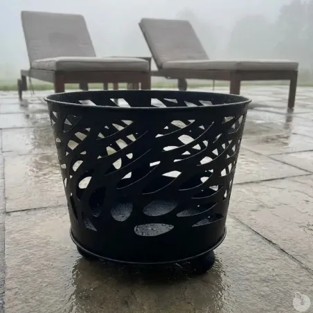 Brasero en fonte noir Ø50 cm - extérieur jardin