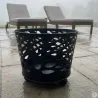 Brasero en fonte noir Ø50 cm - extérieur jardin