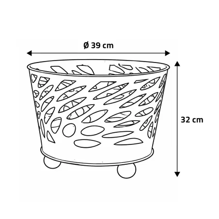 Brasero en fonte noir Ø50 cm - extérieur jardin