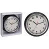 Horloge murale noire et argent Ø30 cm - Design & lisible