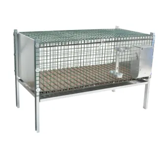 Clapier maille thermolaquée pour 1 à 3 lapins