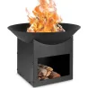 Brasero métal noir Ø57cm - Chaleur et style extérieur