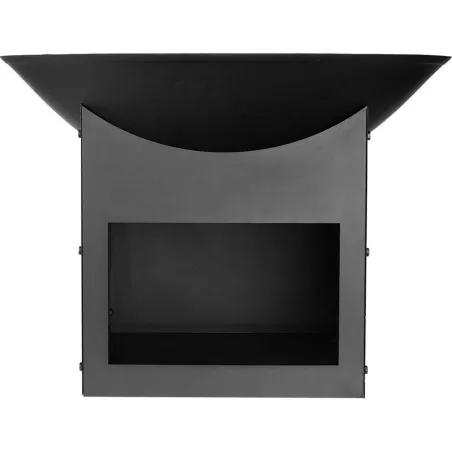 Brasero métal noir Ø57cm - Chaleur et style extérieur