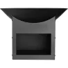 Brasero métal noir Ø57cm - Chaleur et style extérieur