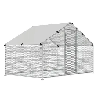 Enclos volailles 6m² - Toit étanche et cadre renforcé