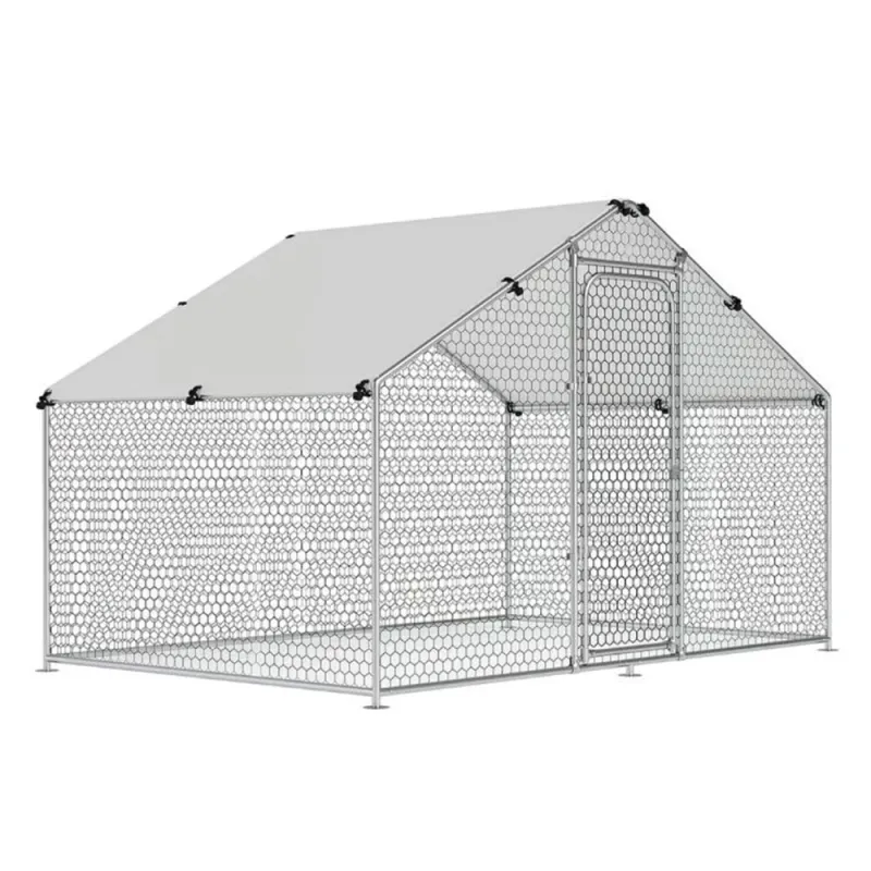 Enclos volailles 6m² - Toit étanche et cadre renforcé