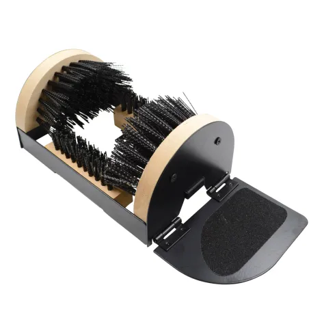 Gratte-bottes 4 brosses nylon rigide + repose-pied 23x15cm