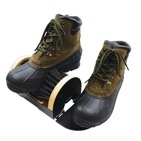Gratte-bottes 4 brosses nylon rigide + repose-pied 23x15cm