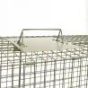 Piège à fauves pliable 2 entrées 100x30x35cm maille acier