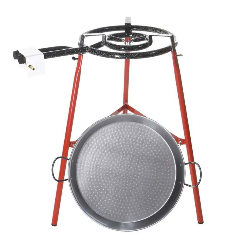 Kit paella extérieur 46cm avec brûleur gaz et trépied