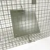 Piège à fauves pliable 2 entrées 100x30x35cm maille acier