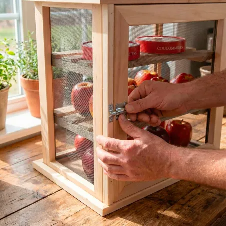 Garde-manger en hêtre 40 cm pour fruits et légumes