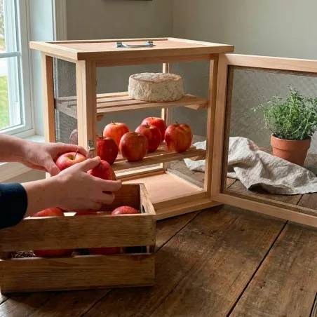 Garde-manger en hêtre 40 cm pour fruits et légumes