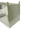 Piège à fauves pliable 2 entrées 100x30x35cm maille acier