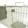 Piège à fauves pliable 2 entrées 100x30x35cm maille acier