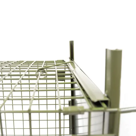 Piège à fauves pliable 2 entrées 100x30x35cm maille acier