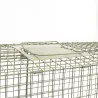 Piège à fauves pliable 2 entrées 100x30x35cm maille acier