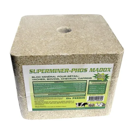 Bloc superminéraux PERRIN MADOX - 10 kg pour bétail