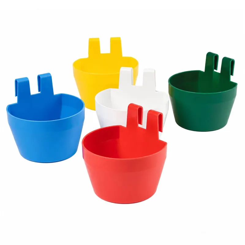 Lot de 10 mangeoires plastique 190 ml pour cages