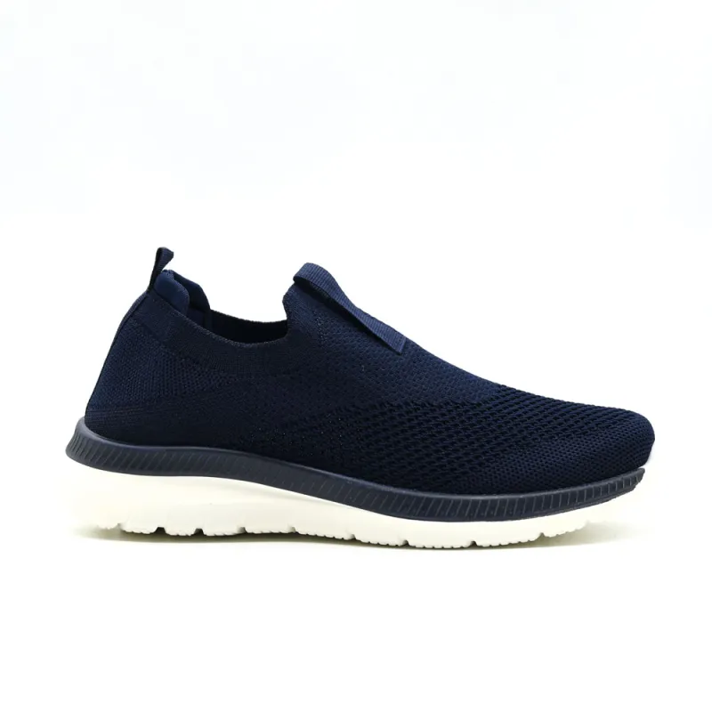Baskets femme sans lacets bleu marine - Confort et style