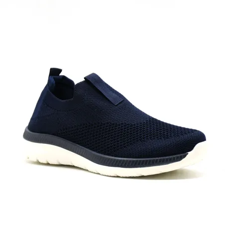Baskets femme sans lacets bleu marine - Confort et style