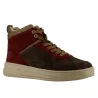 Baskets montantes femme bordeaux/vert - Tailles 36 à 41