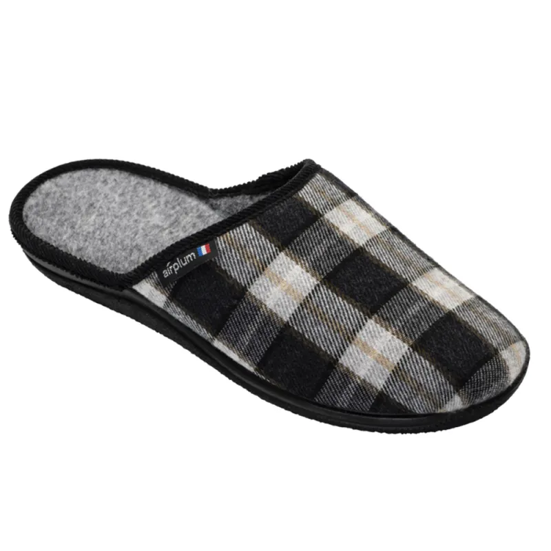 Chaussons Walter gris homme - Confort Airflex & détente