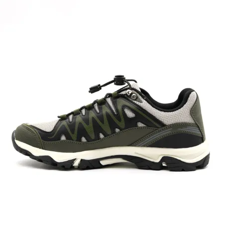 Baskets outdoor mixtes kaki/noir/beige - Confort & style