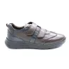 Baskets cuir stretch double velcro - Semelle PVC éleveur