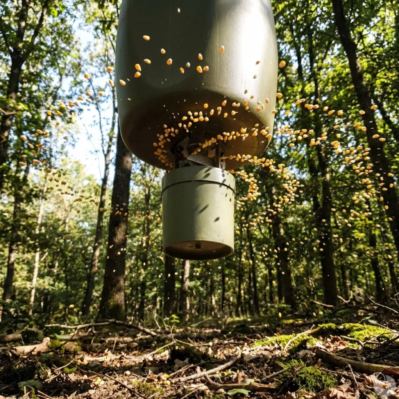 Kit agrainoir autonome 6V - Bidon 60L + batterie et pince