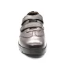 Baskets cuir stretch double velcro - Semelle PVC éleveur