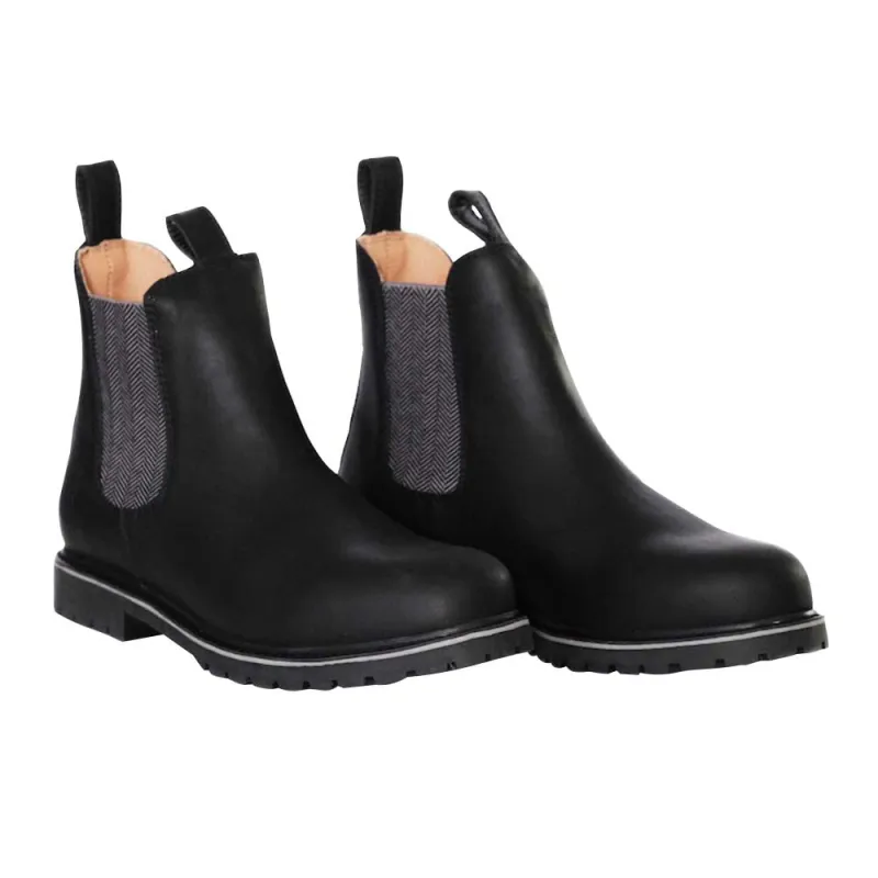 Bottines Chelsea Brighton cuir noir - 40 à 47