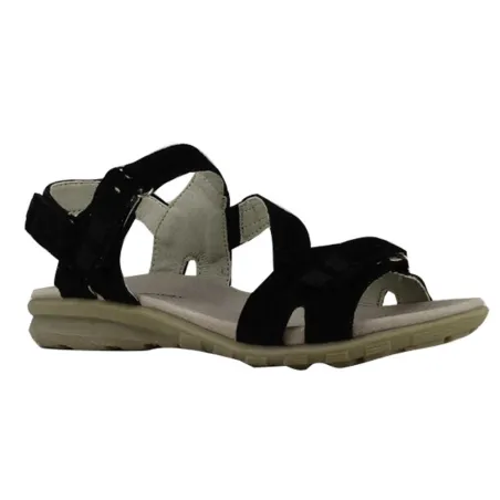 Sandales femme cuir noir confort scratch 36-41