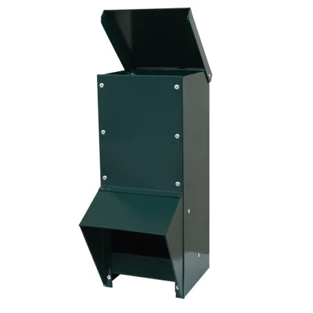 Mangeoire trémie verte 7 kg anti-gaspi pour volailles