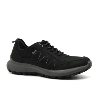 Chaussures basses Ayoka Dick noires en cuir imperméable